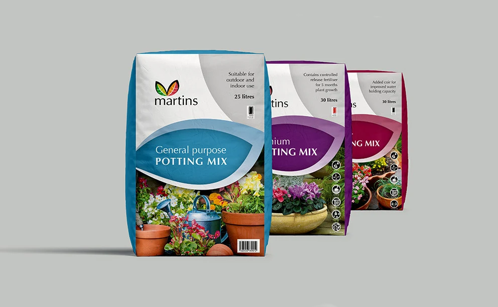 Martins Fertiliser packaging design